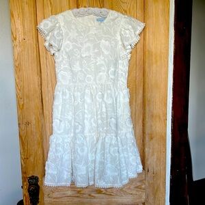 Antonio Melani Cory Embroidered Floral Dress — cream/white, size 6 (US)